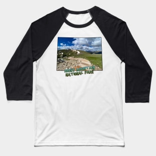 Colorado State Outline (Rocky Mountain National Park) Baseball T-Shirt